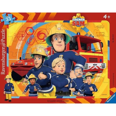Puzzle Tip Rama Pompierul Sam, 33 Piese Ravensburger - 1
